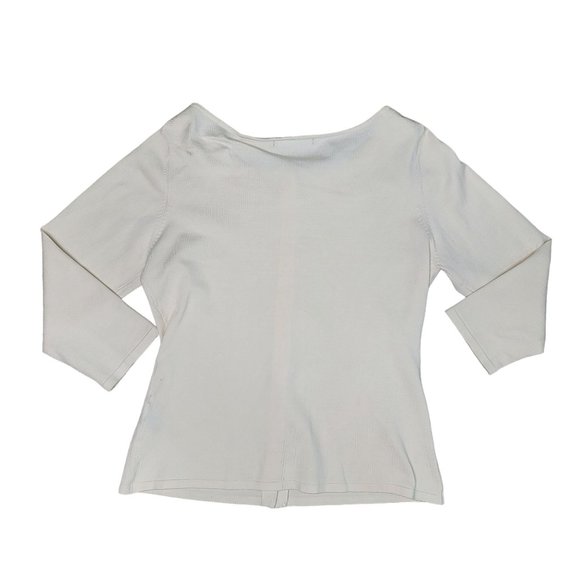 NicKnits by Nicole Miller silk blend feminine embroidered rose button cardigan - Picture 2 of 6